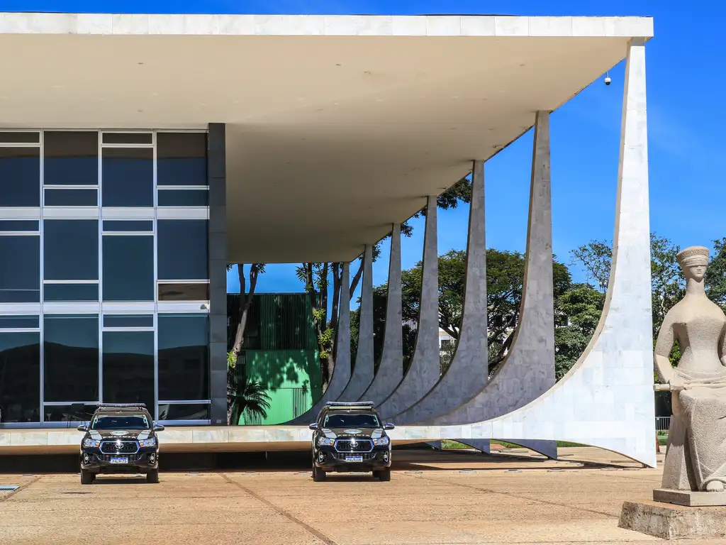 Entrada do Supremo Tribunal Federal, em Brasília.