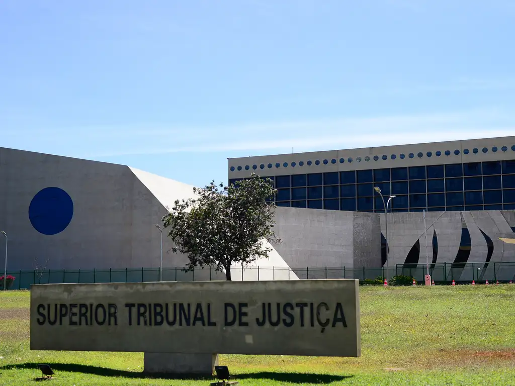 Fachada do Superior Tribunal de Justiça (STJ), em Brasília.